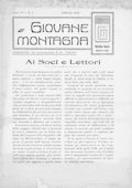 Notiziario Sezione di Torino Febbraio 1918 - Itinerari alpinismo trekking scialpinismo