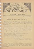 Notiziario Sezione di Torino Settembre 1924 - Itinerari alpinismo trekking scialpinismo