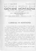 Notiziario Centrale Marzo 1935 - Itinerari alpinismo trekking scialpinismo