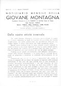 Notiziario Centrale Marzo 1936 - Itinerari alpinismo trekking scialpinismo