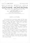 Notiziario Centrale Maggio 1936 - Itinerari alpinismo trekking scialpinismo