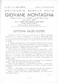 Notiziario Centrale Marzo 1937 - Itinerari alpinismo trekking scialpinismo