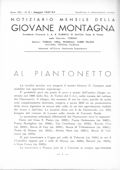 Notiziario Centrale Maggio 1937 - Itinerari alpinismo trekking scialpinismo