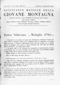 Notiziario Centrale Agosto 1938 - Itinerari alpinismo trekking scialpinismo