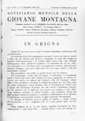 Notiziario Centrale Settembre 1938 - Itinerari alpinismo trekking scialpinismo