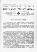 Notiziario Centrale Marzo 1940 - Itinerari alpinismo trekking scialpinismo