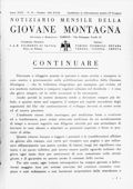 Notiziario Centrale Ottobre 1940 - Itinerari alpinismo trekking scialpinismo