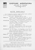 Notiziario Sezione di Torino Maggio 1949 - Itinerari alpinismo trekking scialpinismo