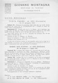 Notiziario Sezione di Torino Giugno 1951 - Itinerari alpinismo trekking scialpinismo