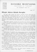 Notiziario Sezione di Torino Maggio 1957 - Itinerari alpinismo trekking scialpinismo