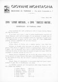 Notiziario Sezione di Torino Marzo 1960 - Itinerari alpinismo trekking scialpinismo