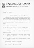 Notiziario Sezione di Torino Giugno 1960 - Itinerari alpinismo trekking scialpinismo