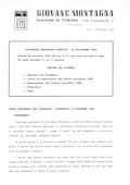 Notiziario Sezione di Torino Novembre 1962 - Itinerari alpinismo trekking scialpinismo