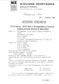 Notiziario Sezione di Torino Febbraio 1992 - Itinerari alpinismo trekking scialpinismo